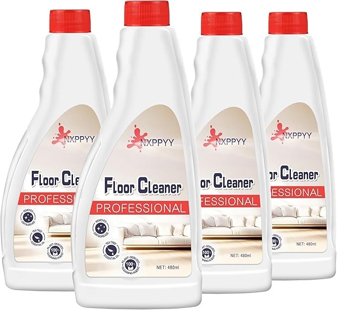 Floor Cleaning Solution for Roborock Q5/Q7/Q8/S7/S8, 4 Bottles