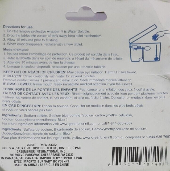 2 Tabs Automatic Toilet Bowl Cleaner Bleach Deodorize Freshens Lasting Easy Use