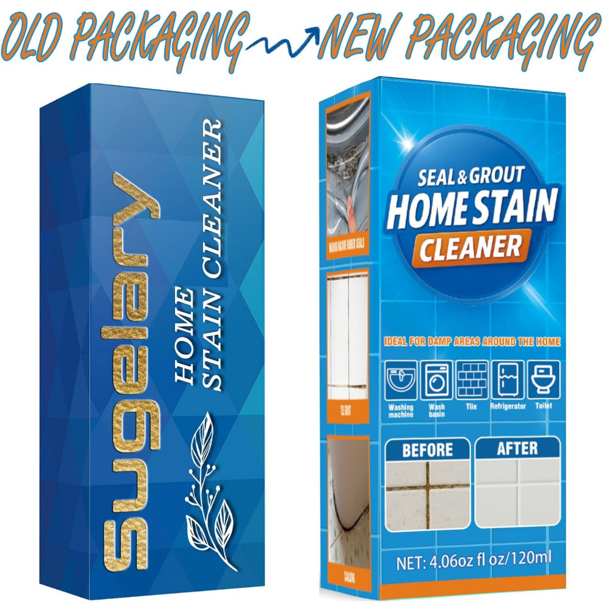 Sugelary Mold Stain Cleaning Gel, 5 Fl Oz Multi-Surface Household Cleaner for Wa