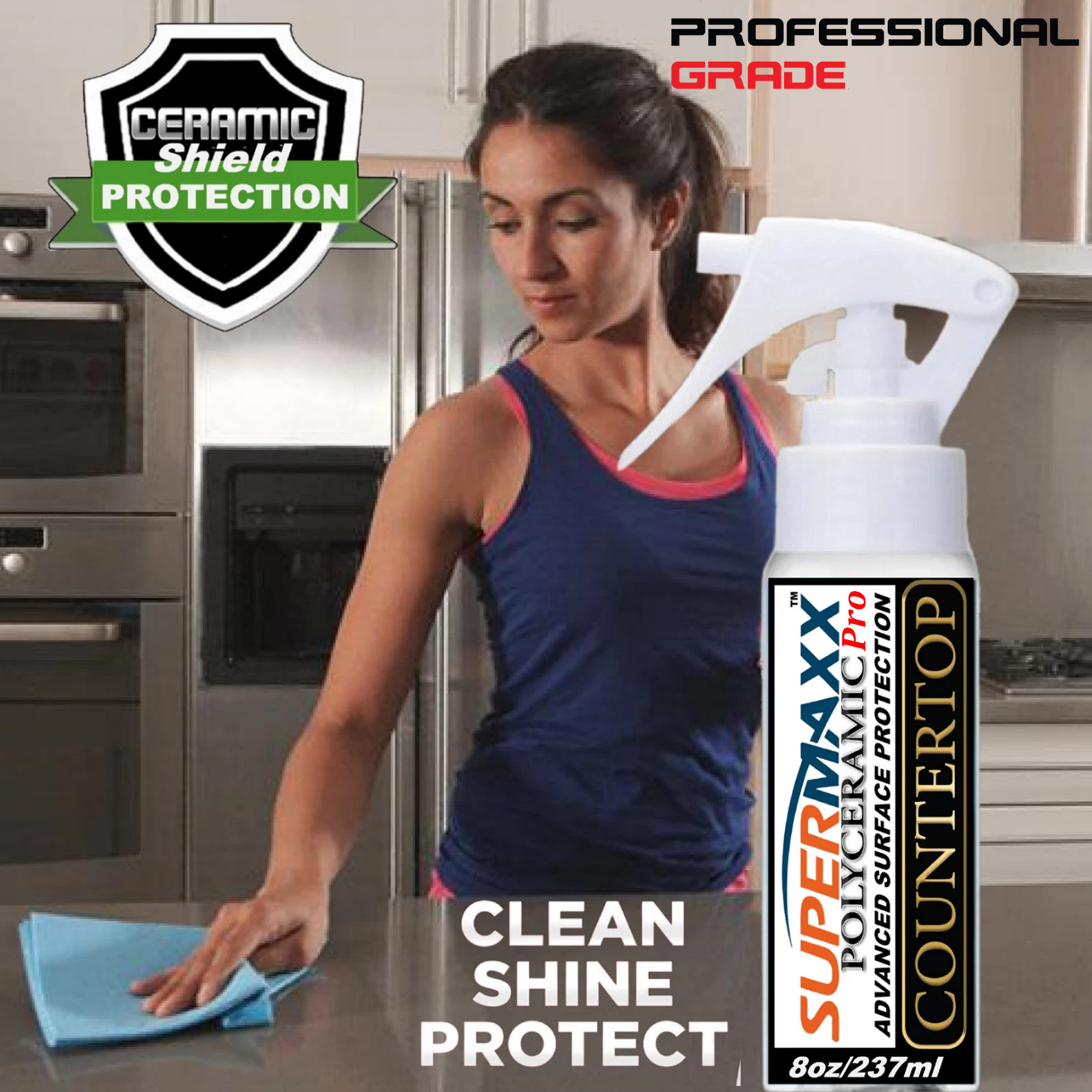 KITCHEN COUNTERTOP TILE MARBLE STAINLESS STEEL ALL SURFACE COATING & SEALER
