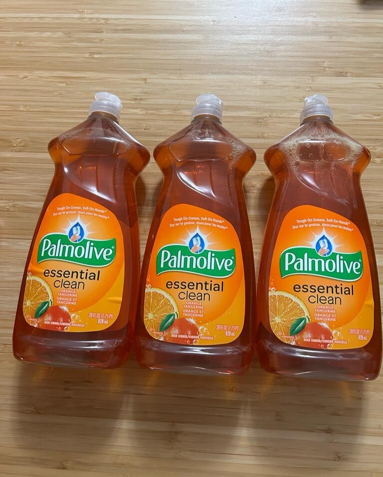 Pack Of 3 Palmolive Essential Clean Dish Soap Liquid Orange 28 FL 828 ML