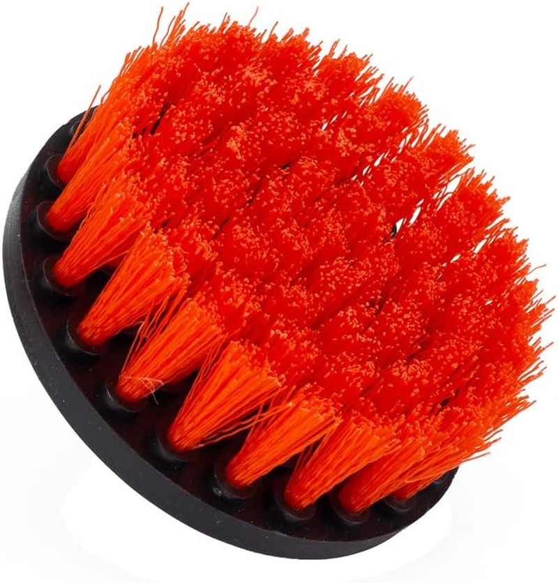 2″, 4″, 5″ Universal 3-Piece M8 Drill Brush Set – Carpet & Upholstery Cleaner wi