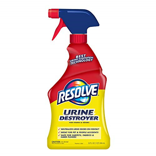 Resolve Urine Destroyer Spray Stain & Odor Remover, 32oz, Lot of 2, FREE SHIP