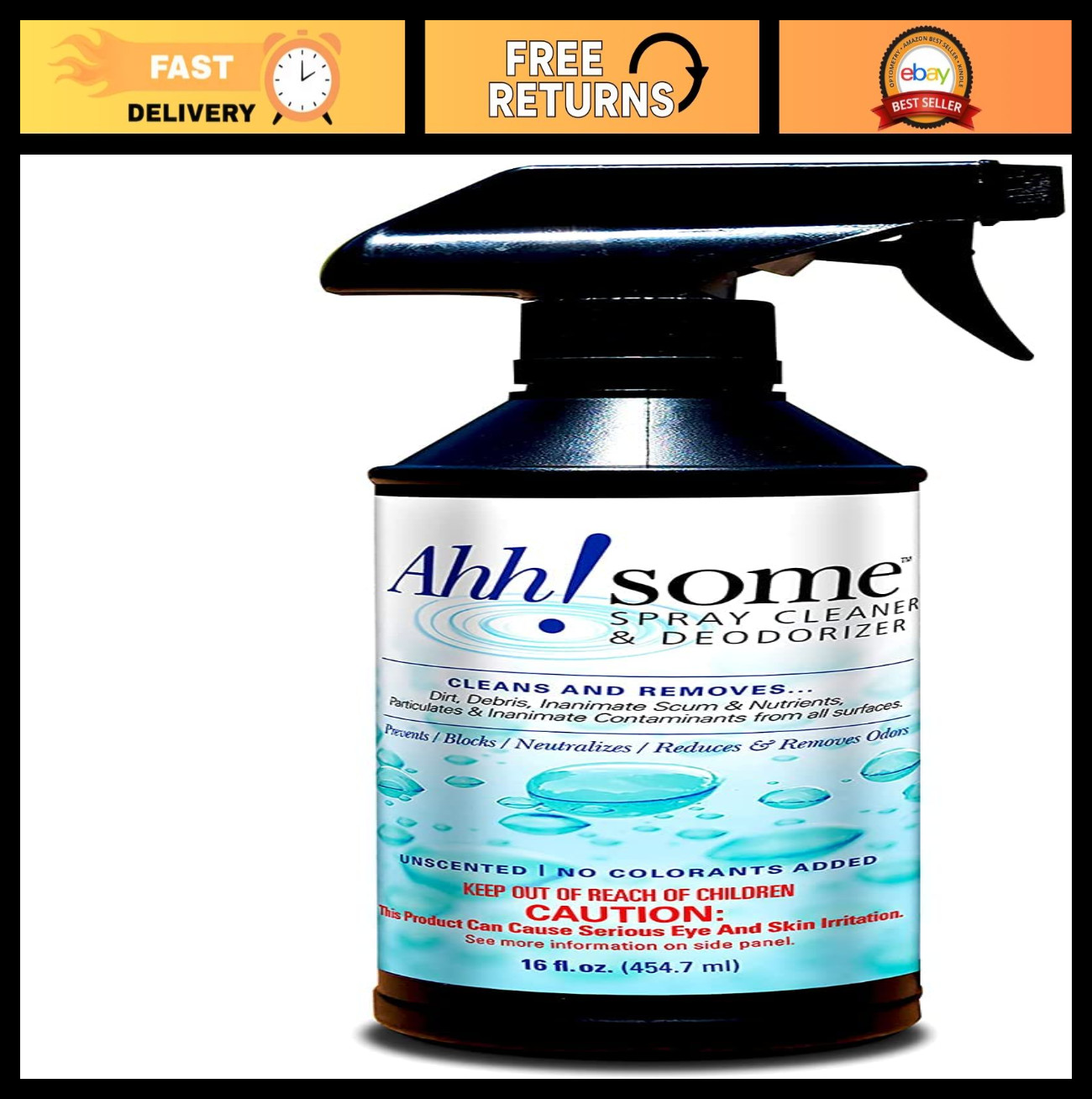 Hot Tub & Spa Shell Cleaner – Removes Gunk & Grime, Foam-Free Spray, 16 oz