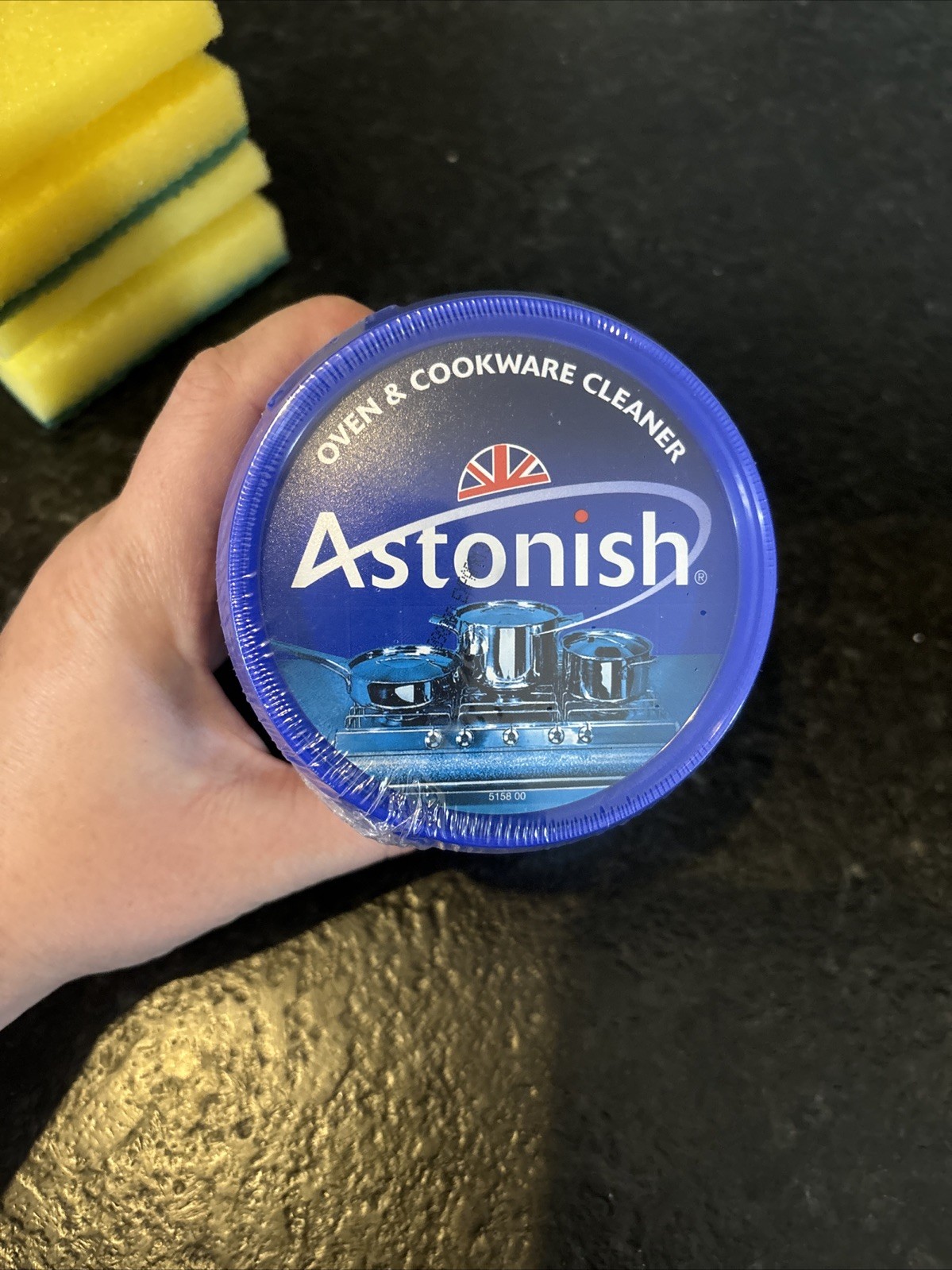 Astonish Oven & Cookware Cleaner Paste 17oz (500g) Sealed With Two Sponges