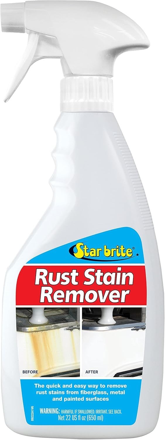 22 Oz Fast-Acting Rust & Corrosion Stain Remover – Safe for Fiberglass & Metal