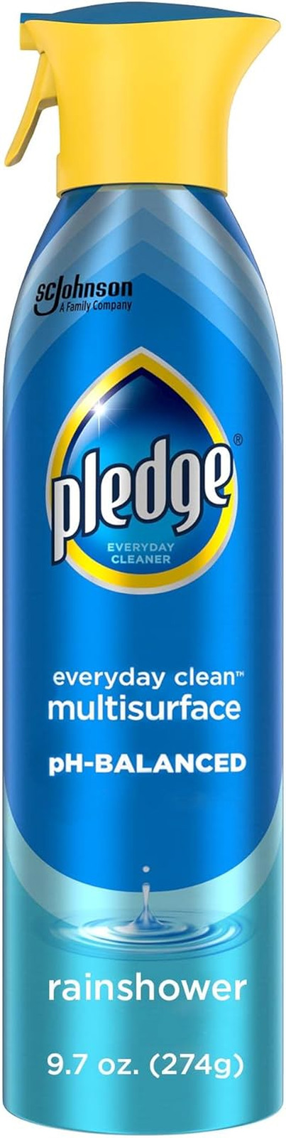 Pledge Ph-Balanced Multisurface Spray, Gently Clean 101 Surfaces, Remove Dust an