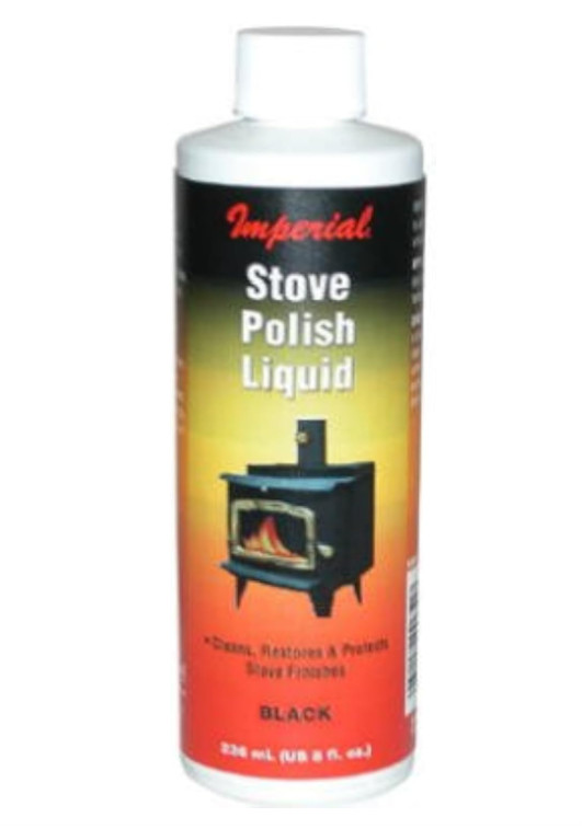 Imperial Manufacturing Stove Polish Liquid 8oz Restores Cast Iron&Steel Low Odor