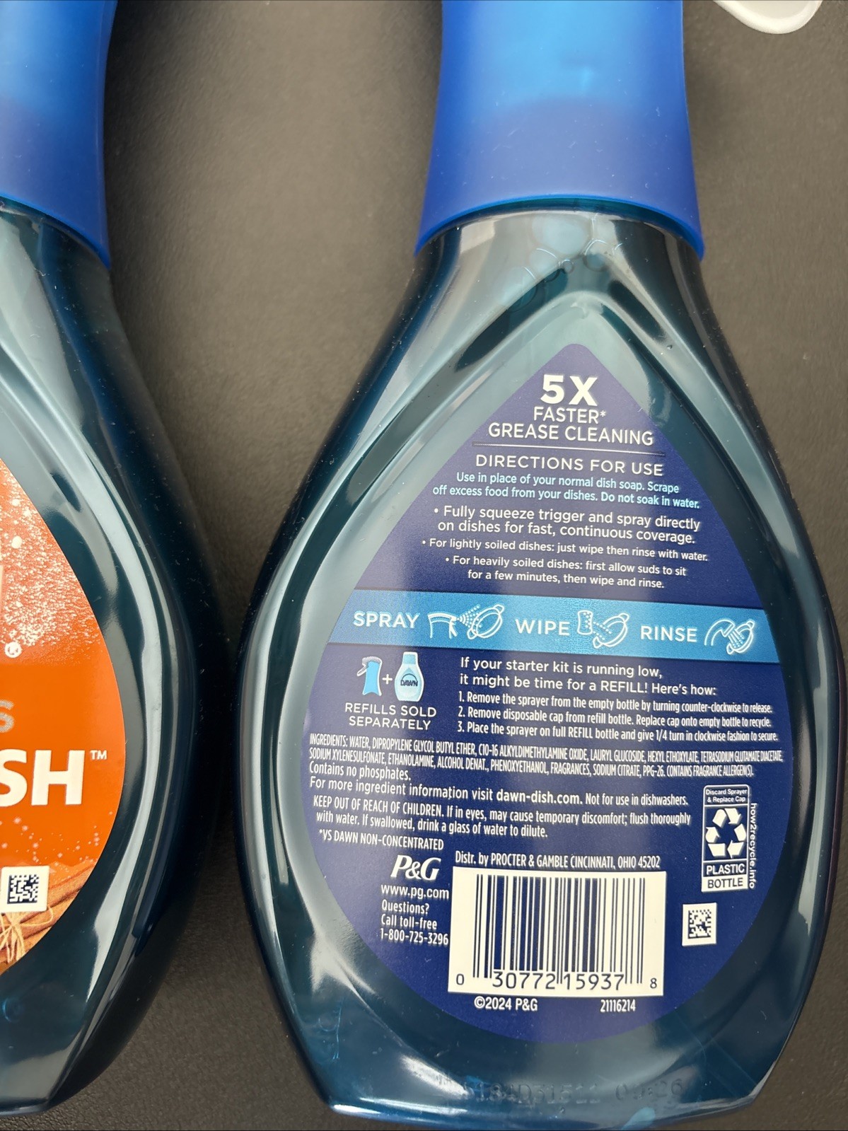 2x Dawn Limited Edition Powerwash Dish Spray Pumpkin Spice Platinum Plus New