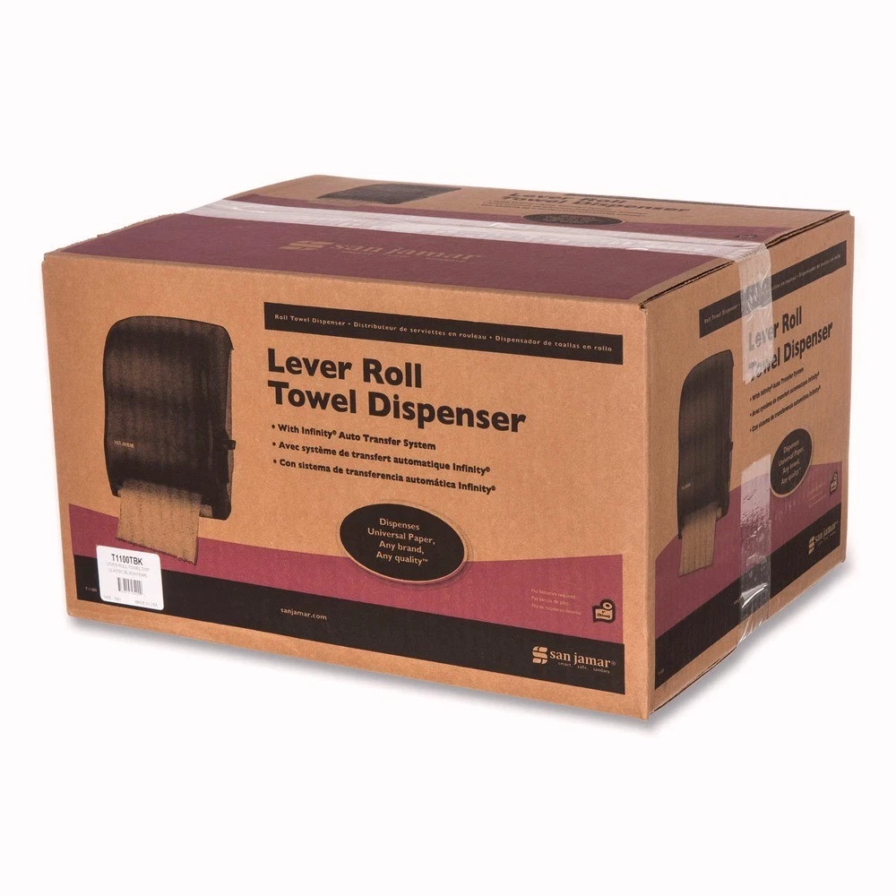 San Jamar T1100TBK 12.94″ x 9.25″ x 16.5″ Lever Roll Classic Towel Dispenser New