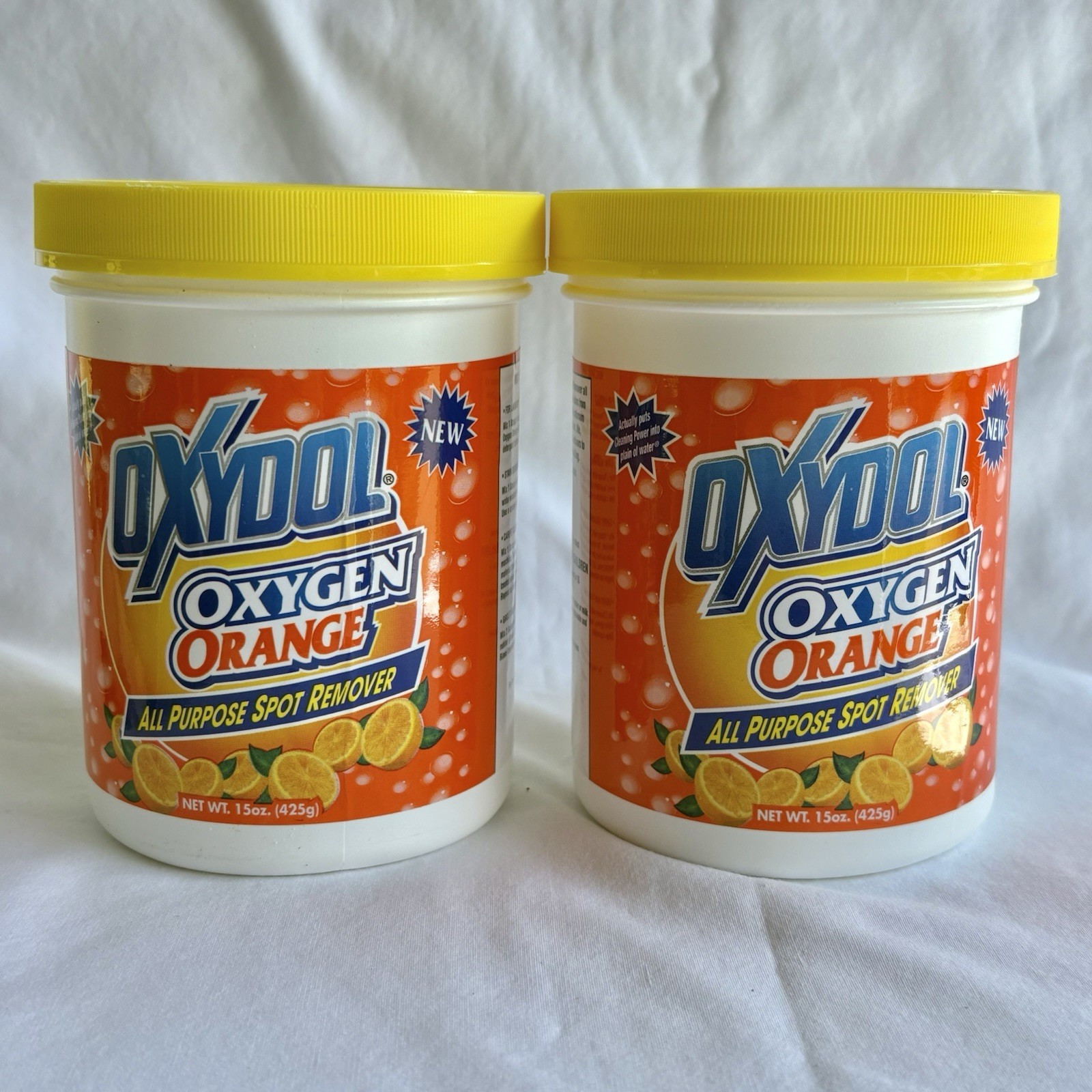 2 Packs Oxydol Oxygen Orange All Purpose Spot Remover 15 Oz Each