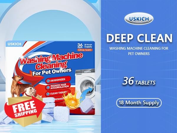 USKICH Washing Machine Cleaner Pet Cleaners
