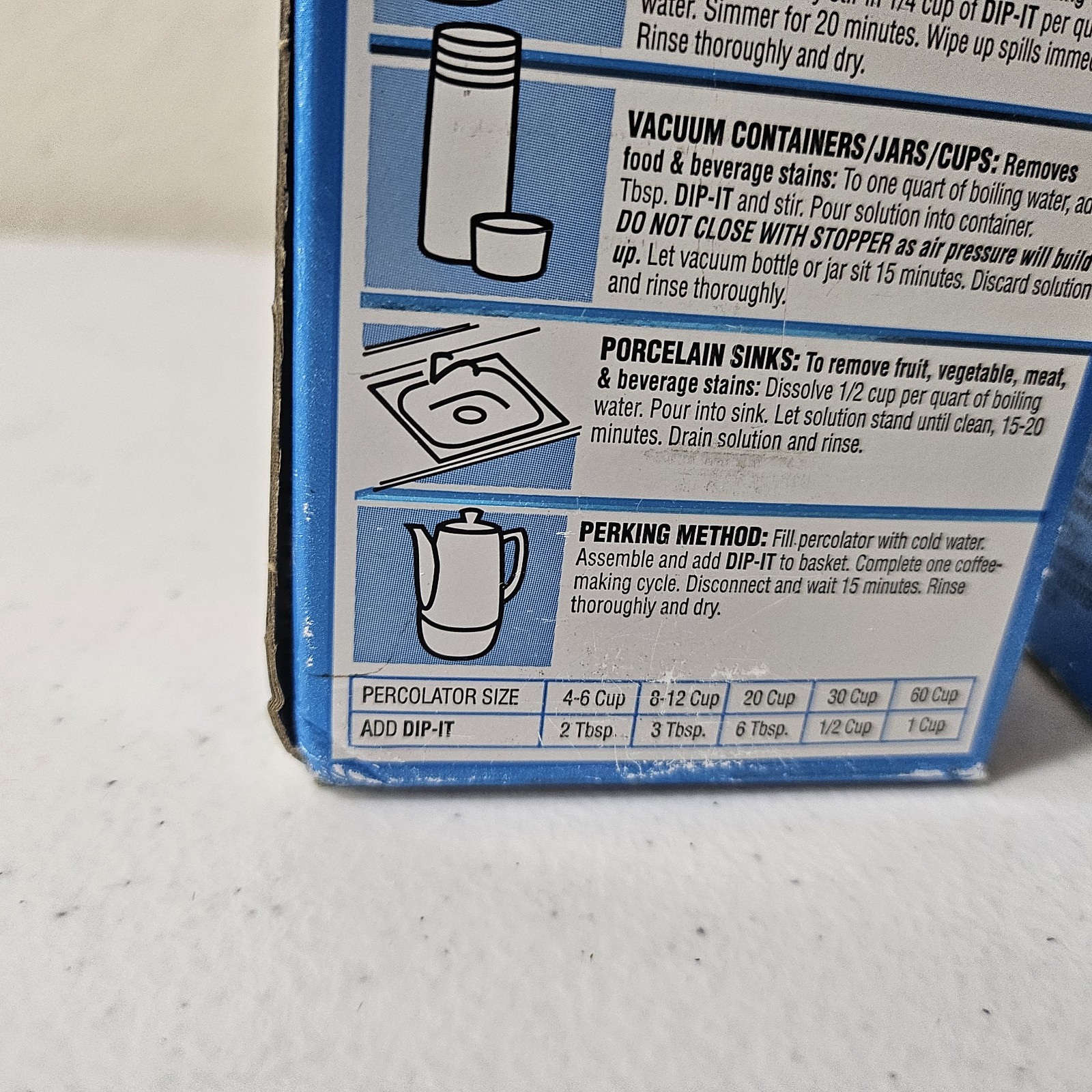 (2) Dip-It Food And Beverage Stain Remover – Soft Powder (NOT HARDENED) NEW