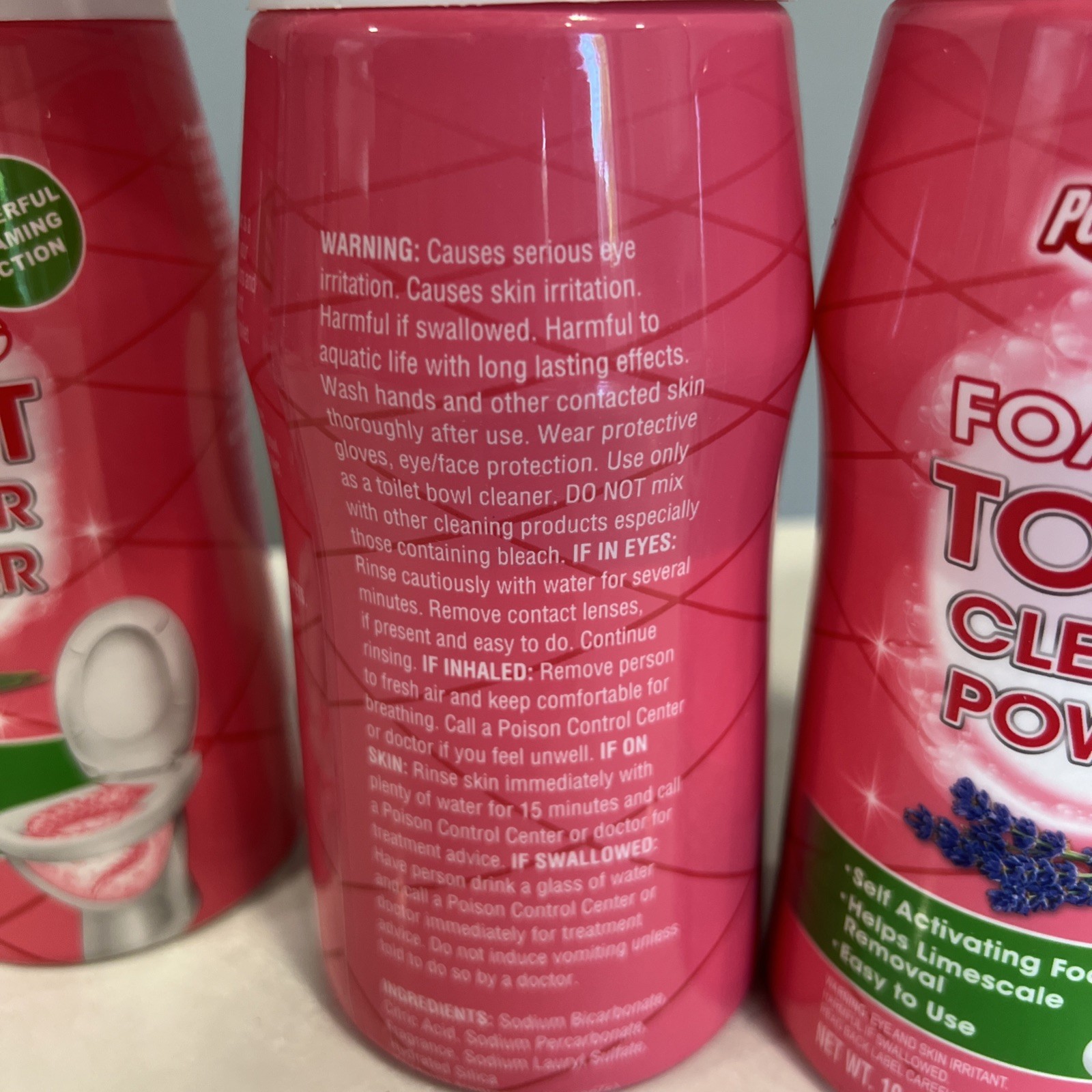4x Power House Foaming Toilet Cleaner Powder 10.5 oz Each New DHH