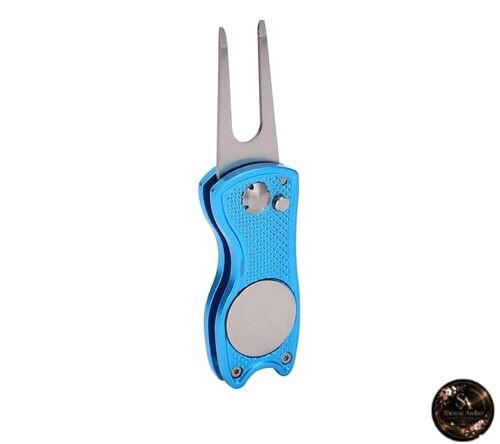 Green Fork Folding Golf Fork 1 piece Gift Blue