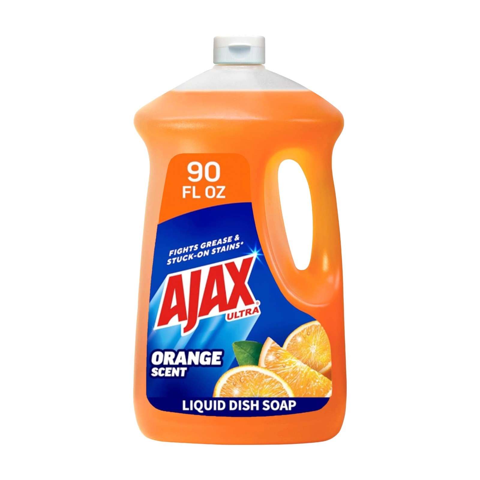 Ajax Ultra Triple Action, Dishwashing Liquid Dish Soap, Orange, 90 Fluid Ounce