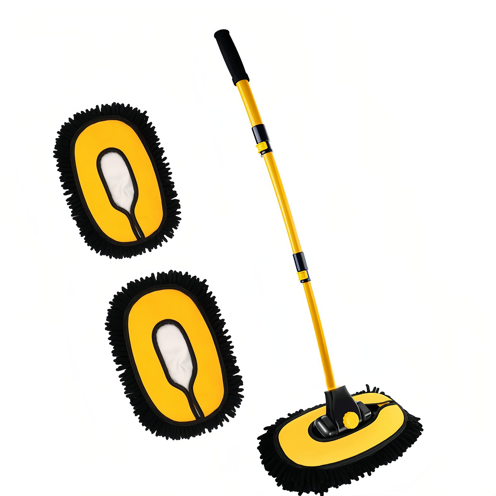 Upgrade Car Wash Brush Mop with Long Handle,Microfiber Mitt Car Cleaning Supp…