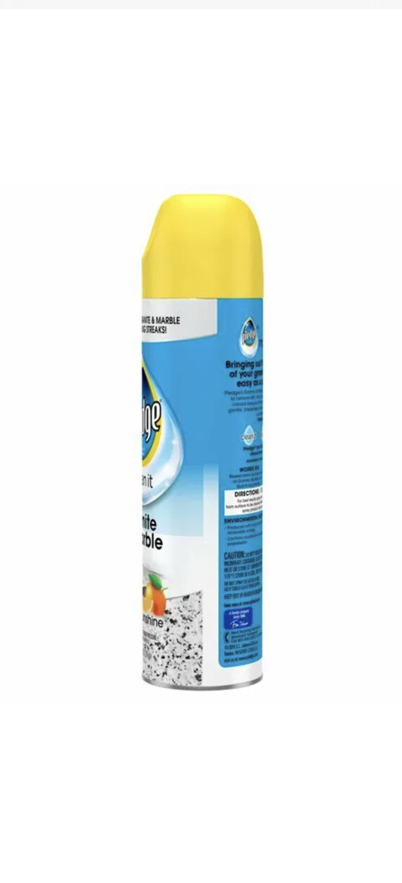 Pledge Granite and Marble Cleaner Spray Citrus Sunshine 9.7 oz HTF Streak free