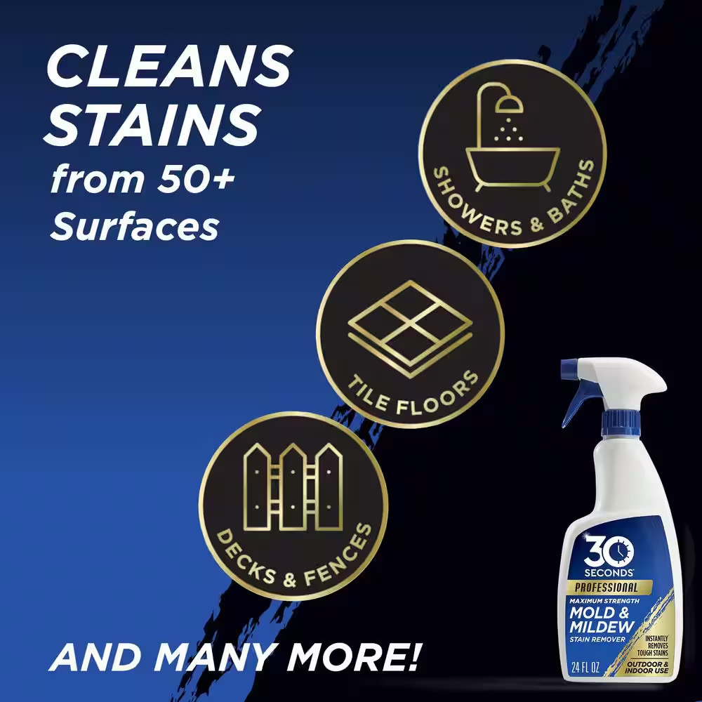 24 Oz. Professional Outdoor Cleaner Mold and Mildew Stain Remover