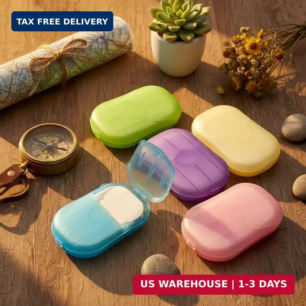 Disposable Soap Sheets Paper 5 Boxes Hand Cleaner Fragrance Mini Soap Paper