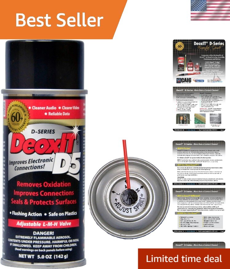 Effective DeoxIT S-6-LMH Spray 142g – Reliable Data Transmission Enhancer