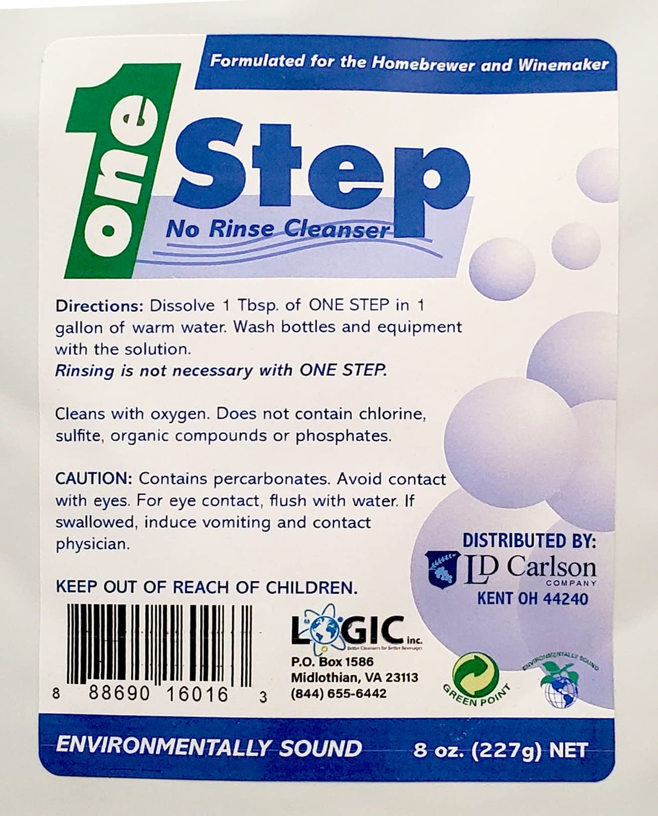 FastRack One Step – 8 oz. 1 Ounce (Pack of 8), White
