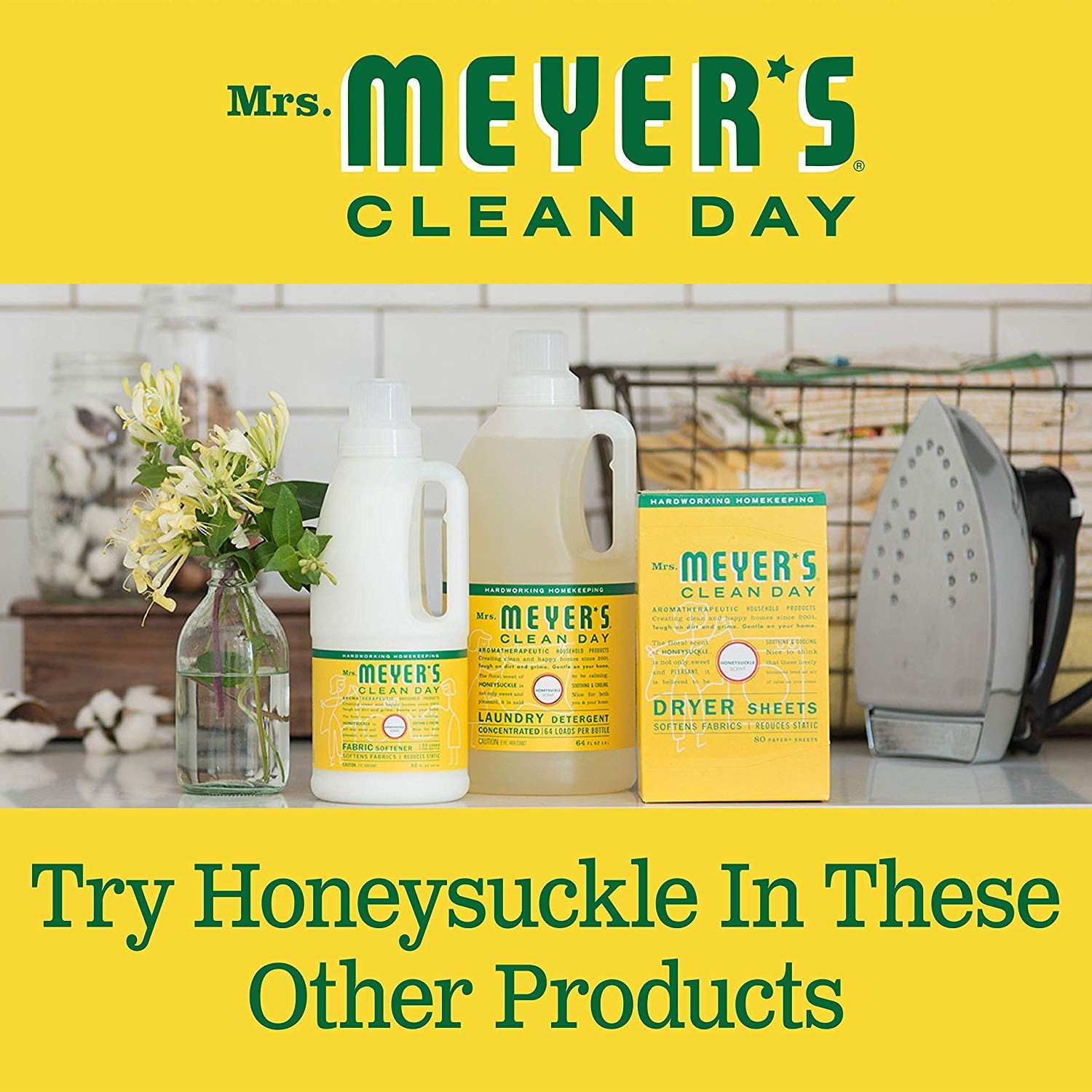 CLEAN DAY Liquid Dish Soap Refill, Honeysuckle, 48 fl. oz