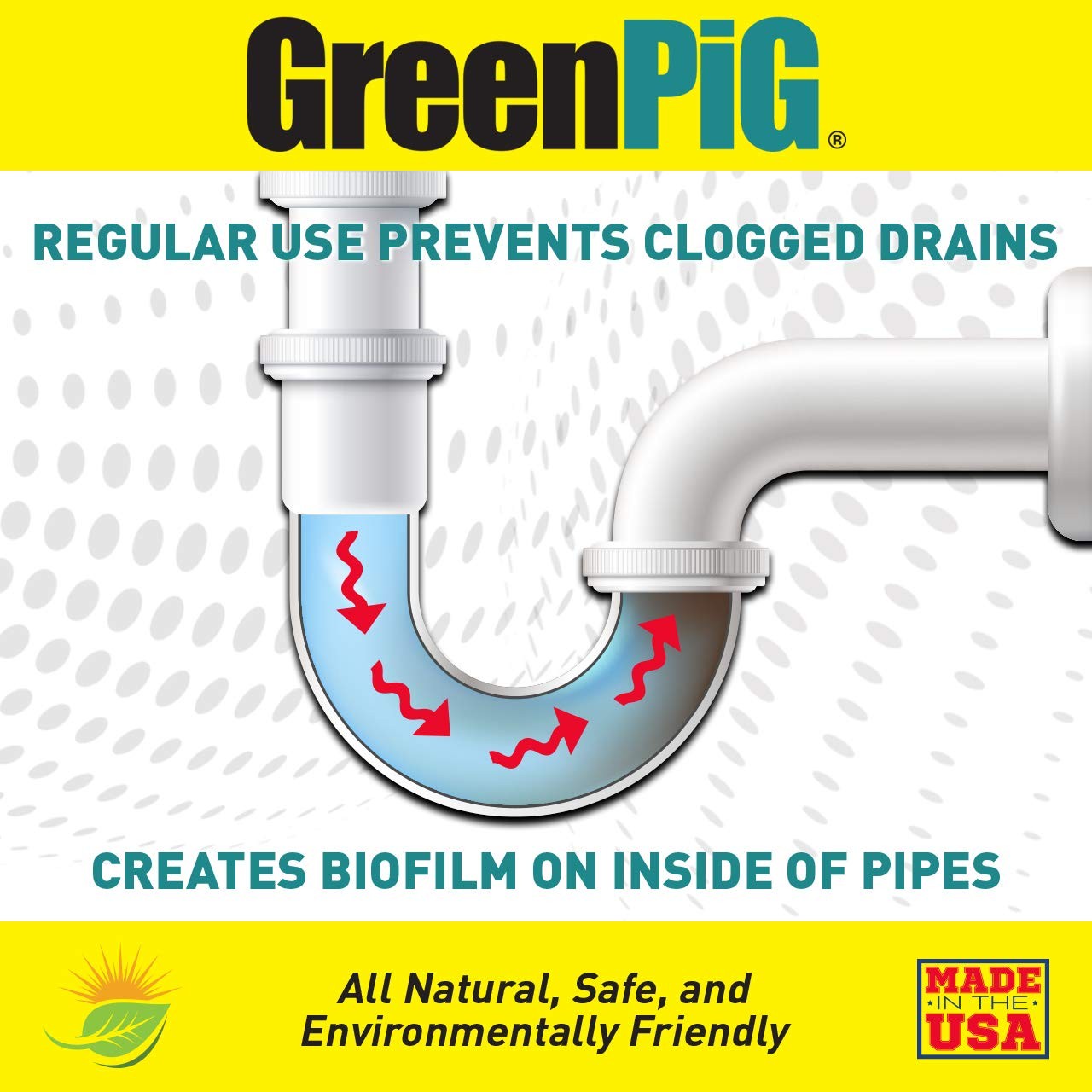 GREEN PIG Drain Clog Remover, Garbage Disposal Cleaner and Deodorizer, 58 Res…