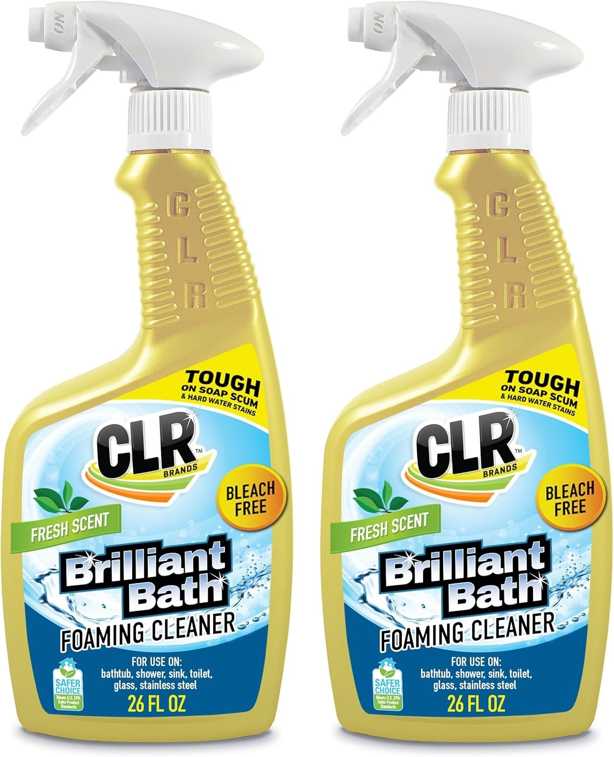 CLR Brilliant Bath Bathroom & Kitchen Cleaner 26 oz 2 Pack New Free Shipping
