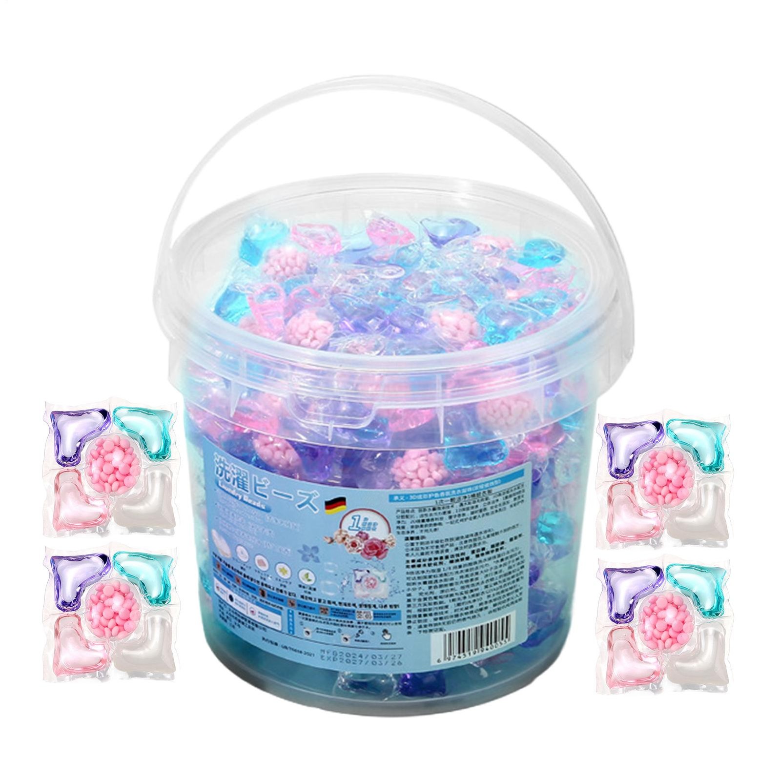 Laundry Detergent Pods Deep Cleaning 40 Tablets Beads Laundry Pods
