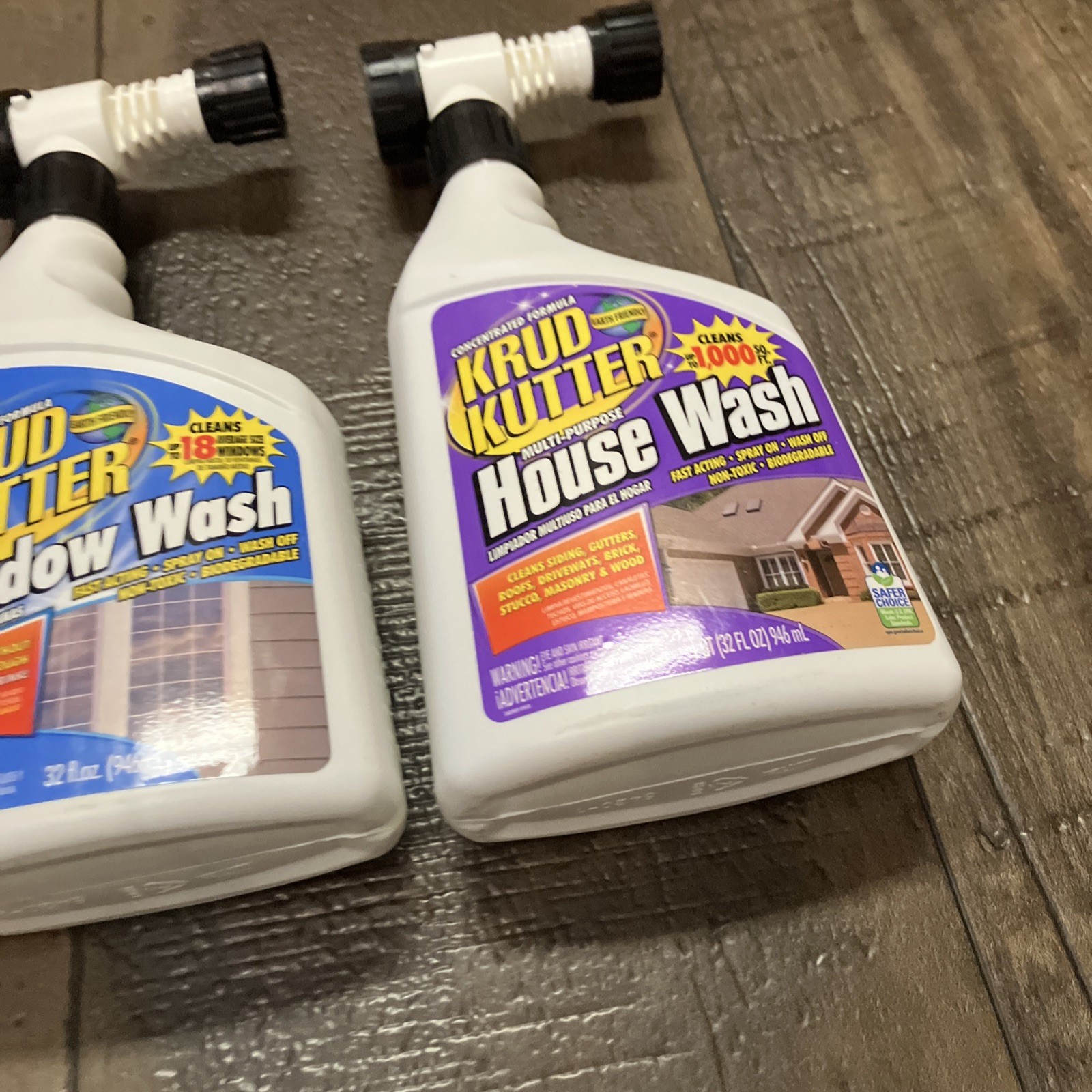 Non Toxic House Siding Wash Soap Krud Kutter 32 oz Lot Of 3 Biodegradable Gutter