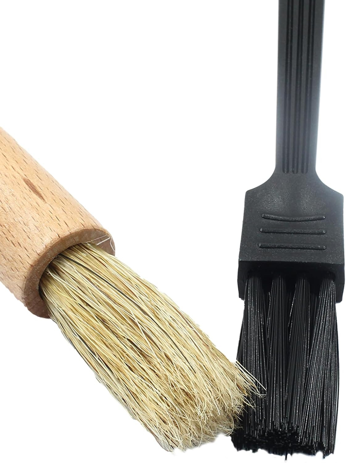 2 Pack Coffee Grinder Cleaning Brush Bean Grain Grounds Tool Black