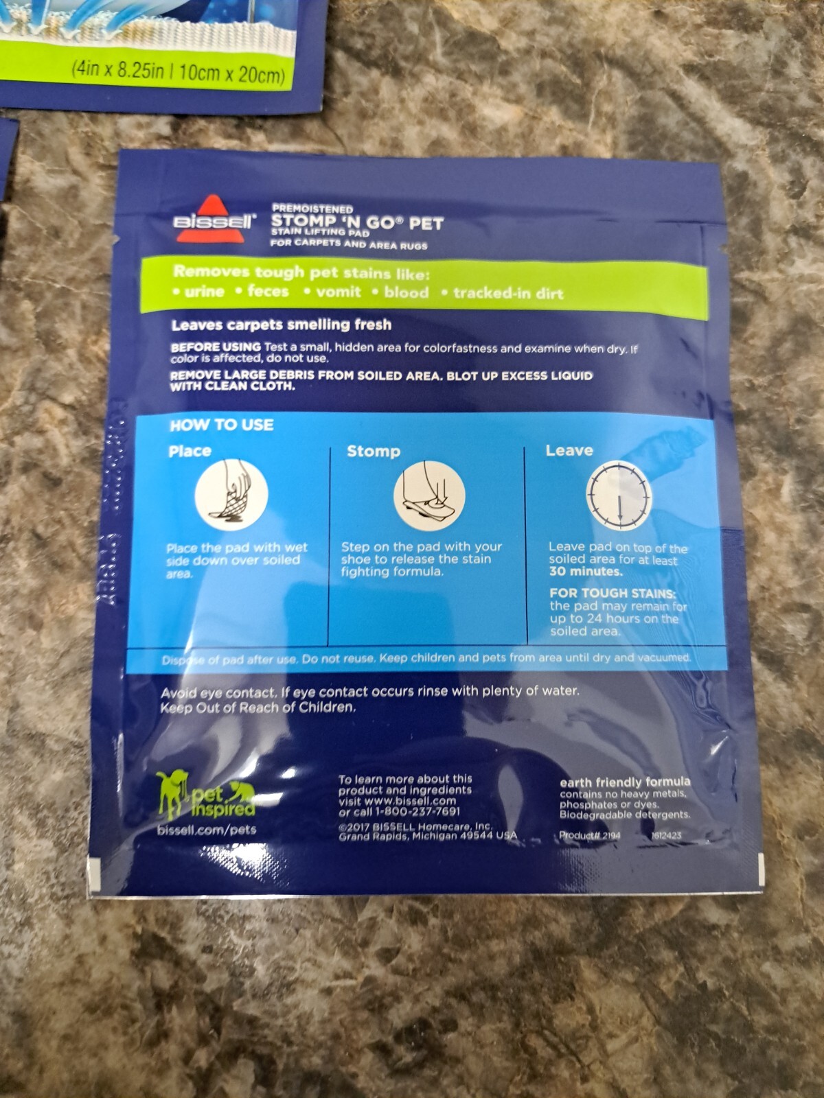 Stomp ‘n Go Pet Stain Lifting Pads # 3 Pack.