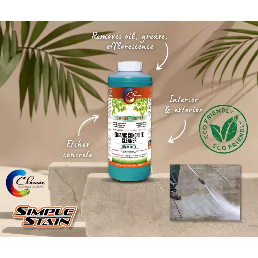 1 Qt. Indoor/Outdoor Eco Concrete Cleaner Concentrate