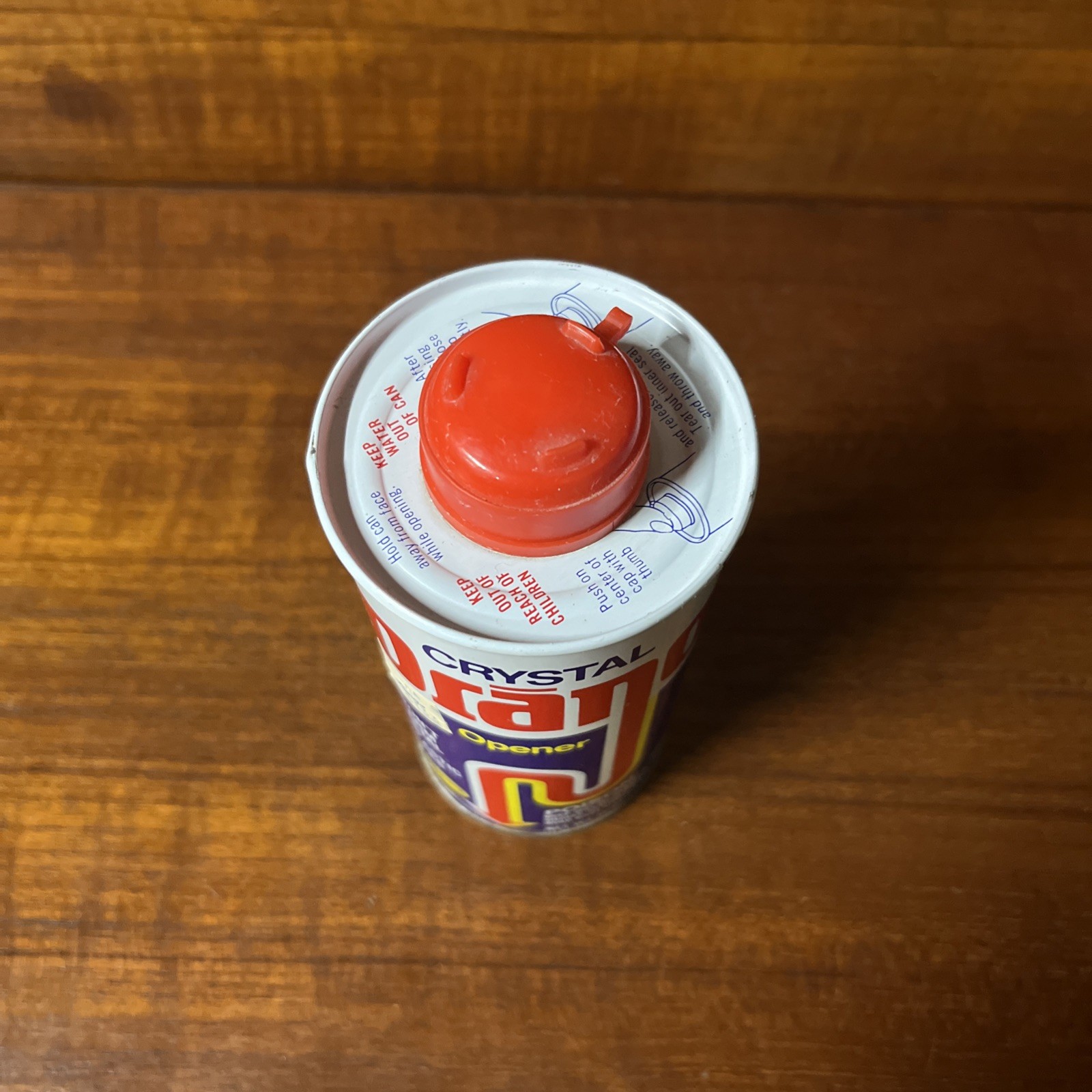 Vintage Drano CRYSTAL Drain Opener 18 oz Metal Can Clog Remover New Full