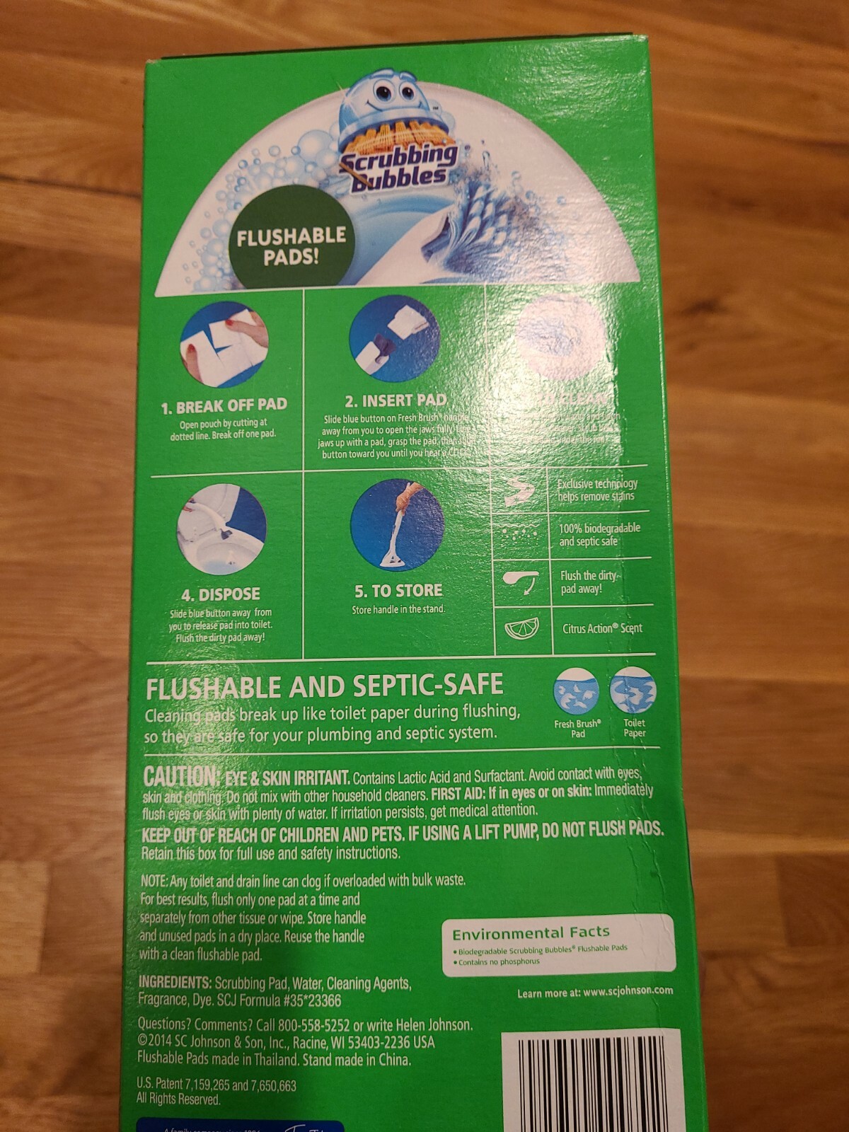 SCRUBBING BUBBLES Fresh Brush STARTER KIT – Wand, 4 Refills & Stand -CITRUS -NEW