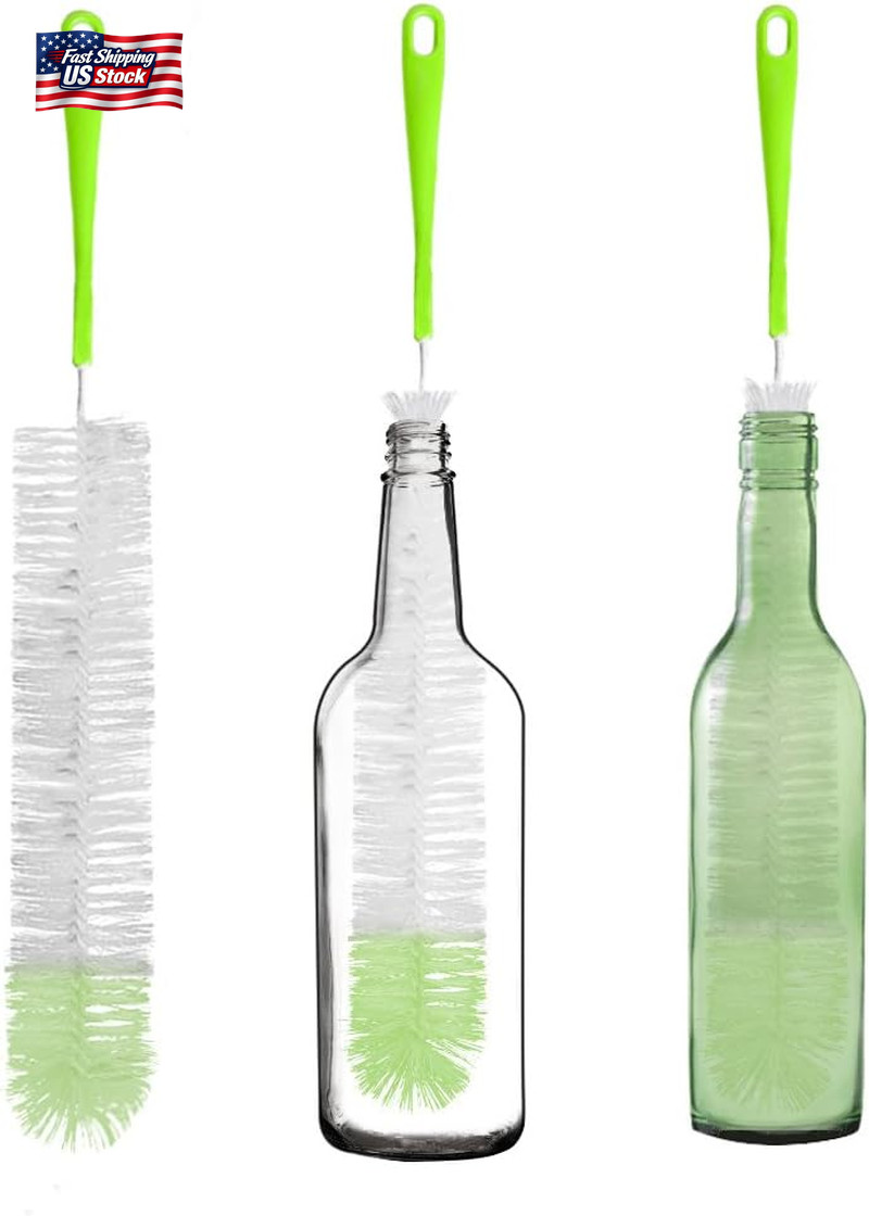 TISSA Long Bottle Cleaning Brush 18″ Extra Long X 2.17″ Extra Wide Brush for Was
