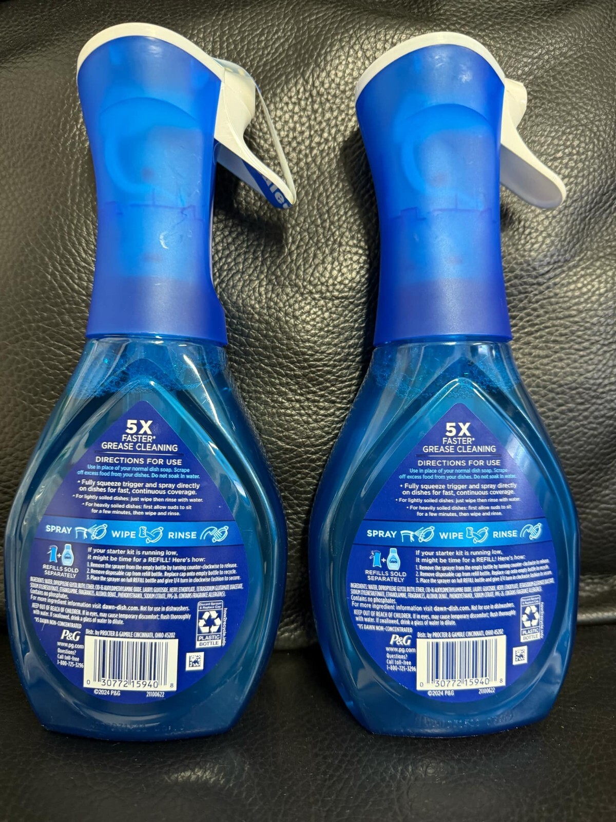 2pcs Dawn Platinum Plus POWERWASH Spray FROSTED CRANBERRY 16 oz Liquid Dish Soap