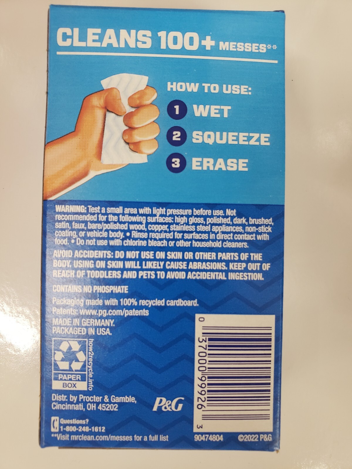 1 Mr.Clean Orignal Magic Eraser 2x Stronger New