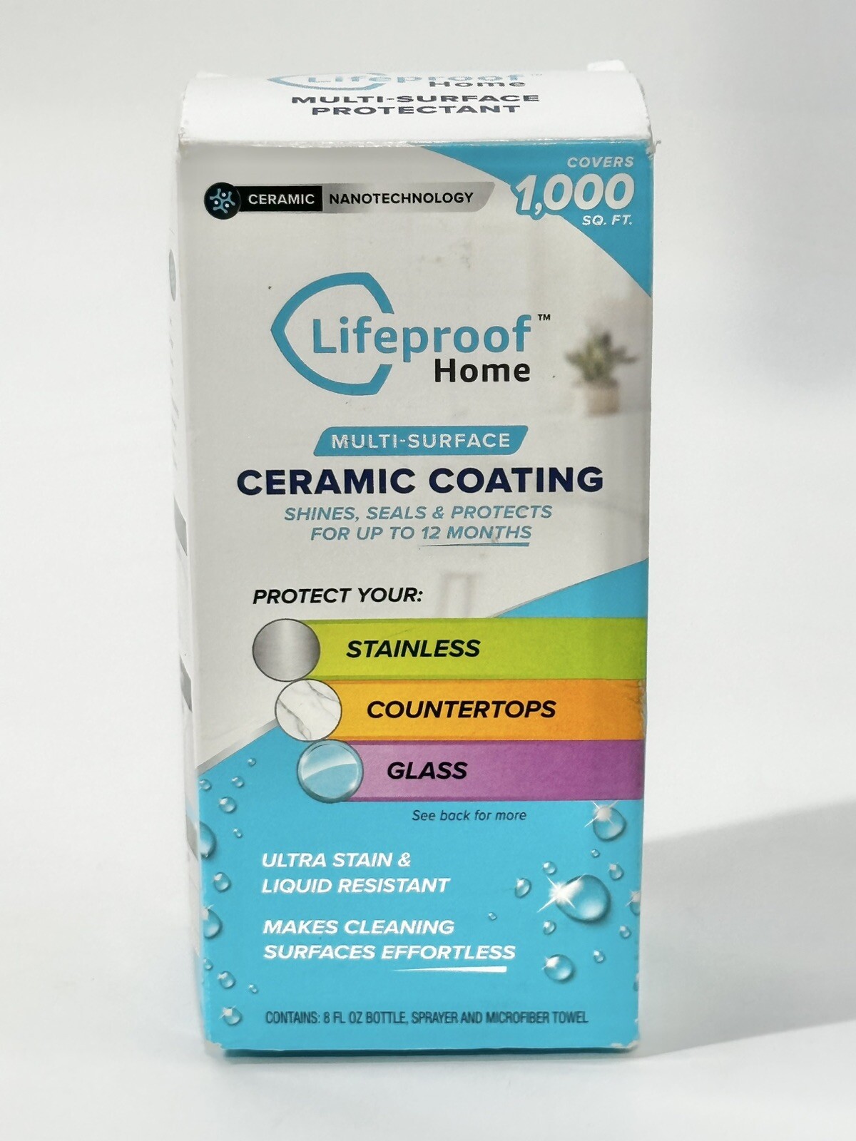 Lifeproof Home Multi-Surface Ceramic Nanotechnology Coating Spray 8 fl oz Kit