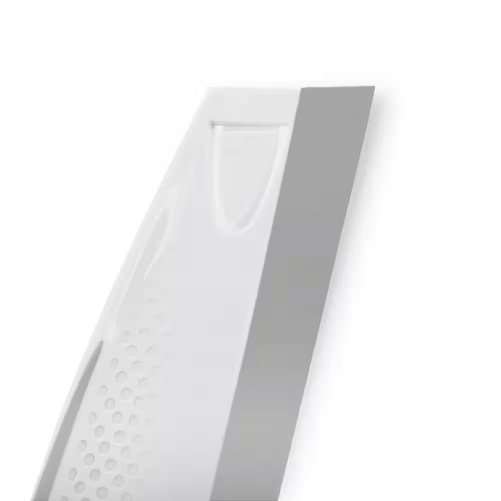 10 In. W Smooth Gliding Ergonomic Squeegee for Bathroom in Gray/White