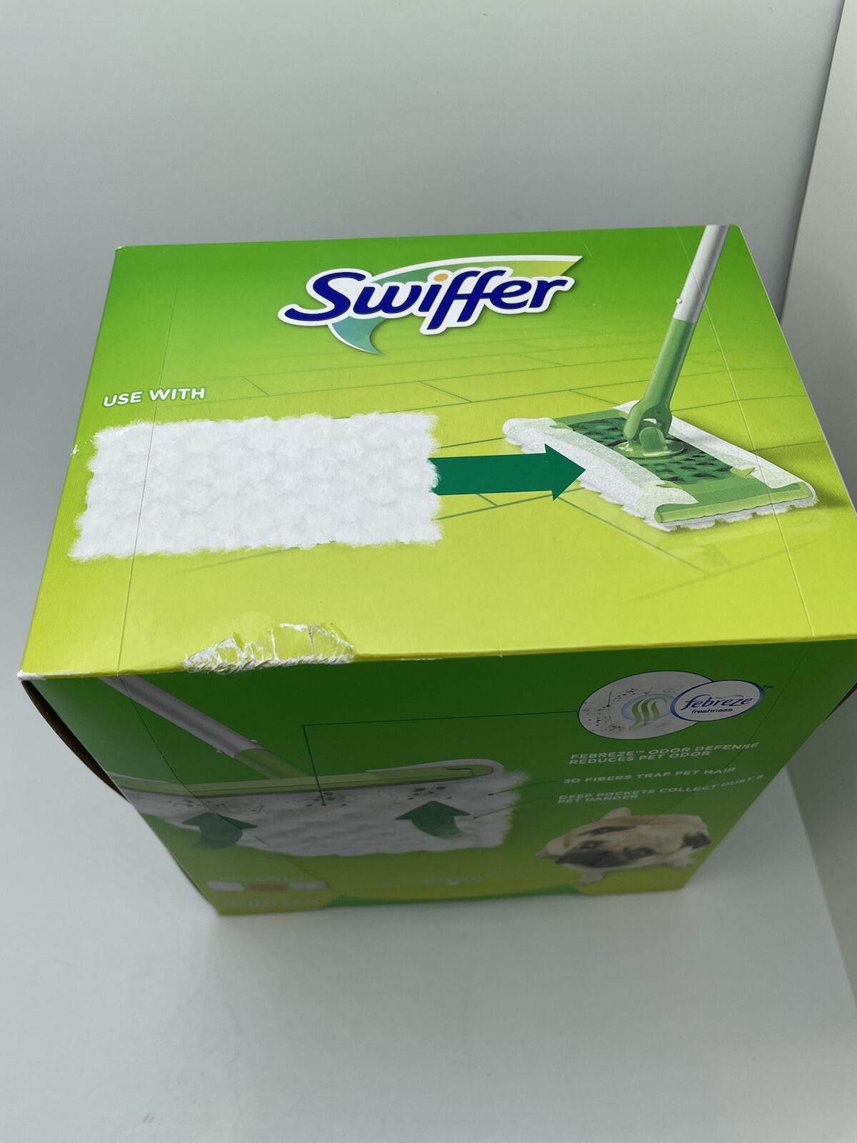 New Swiffer Heavy Duty PET Dry Sweeping Mopping Pads 20 Refill Febreze Fresh