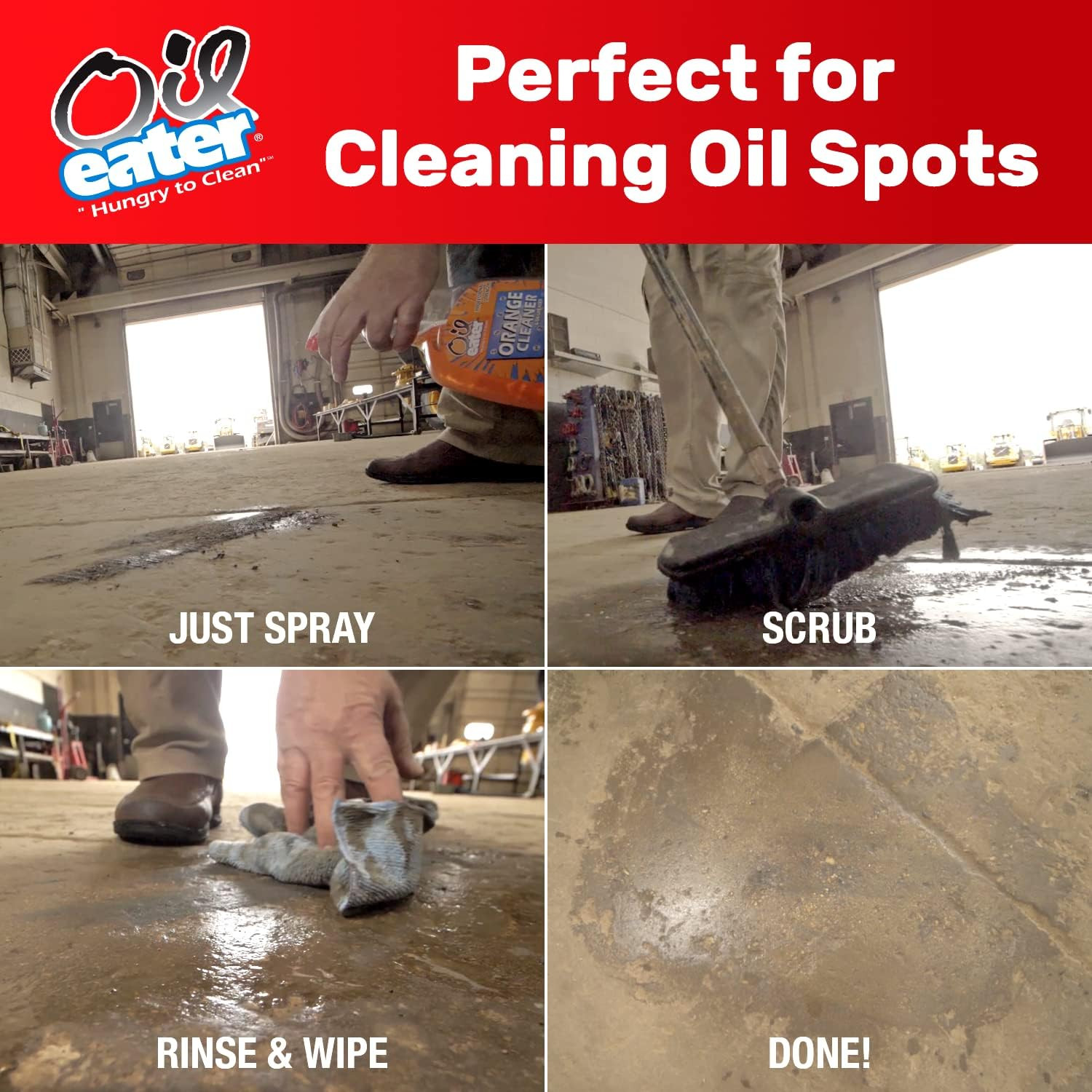 Orange Cleaner Degreaser, 1-Gallon Concentrate for Oil Removal, Grease Stains an