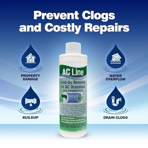 Drain Line Cleaner 2 Pack 16oz Heavy Duty HVAC Condensate Air Conditioner Soda