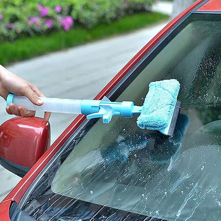 Windshield Cleaner W/Microfiber Cloth and Spray Bottle Car Window Cleaning Tool