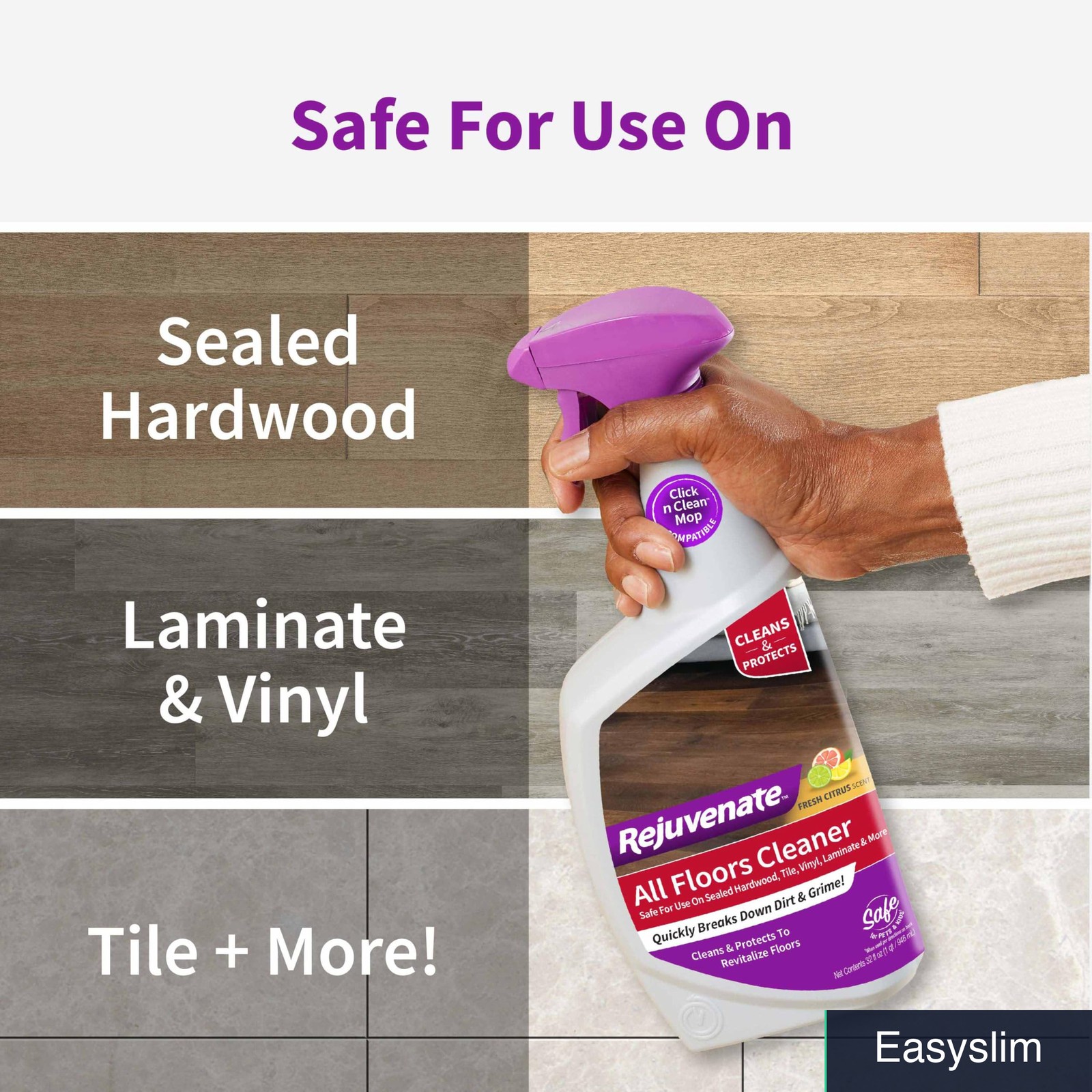 All-Floors Cleaner 32 Oz Fresh Citrus Sealed Hardwood Tile Vinyl Laminate