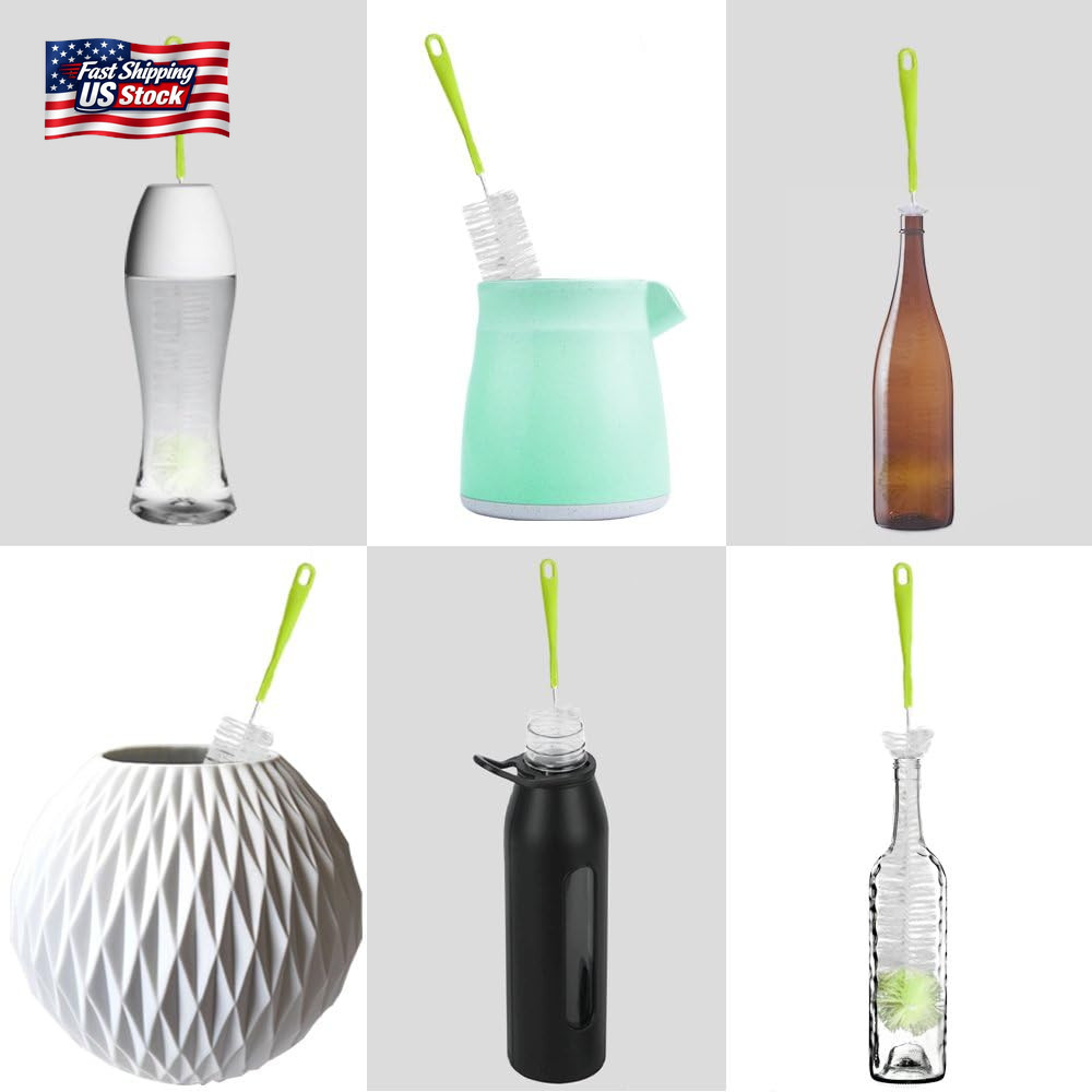 TISSA Long Bottle Cleaning Brush 18″ Extra Long X 2.17″ Extra Wide Brush for Was