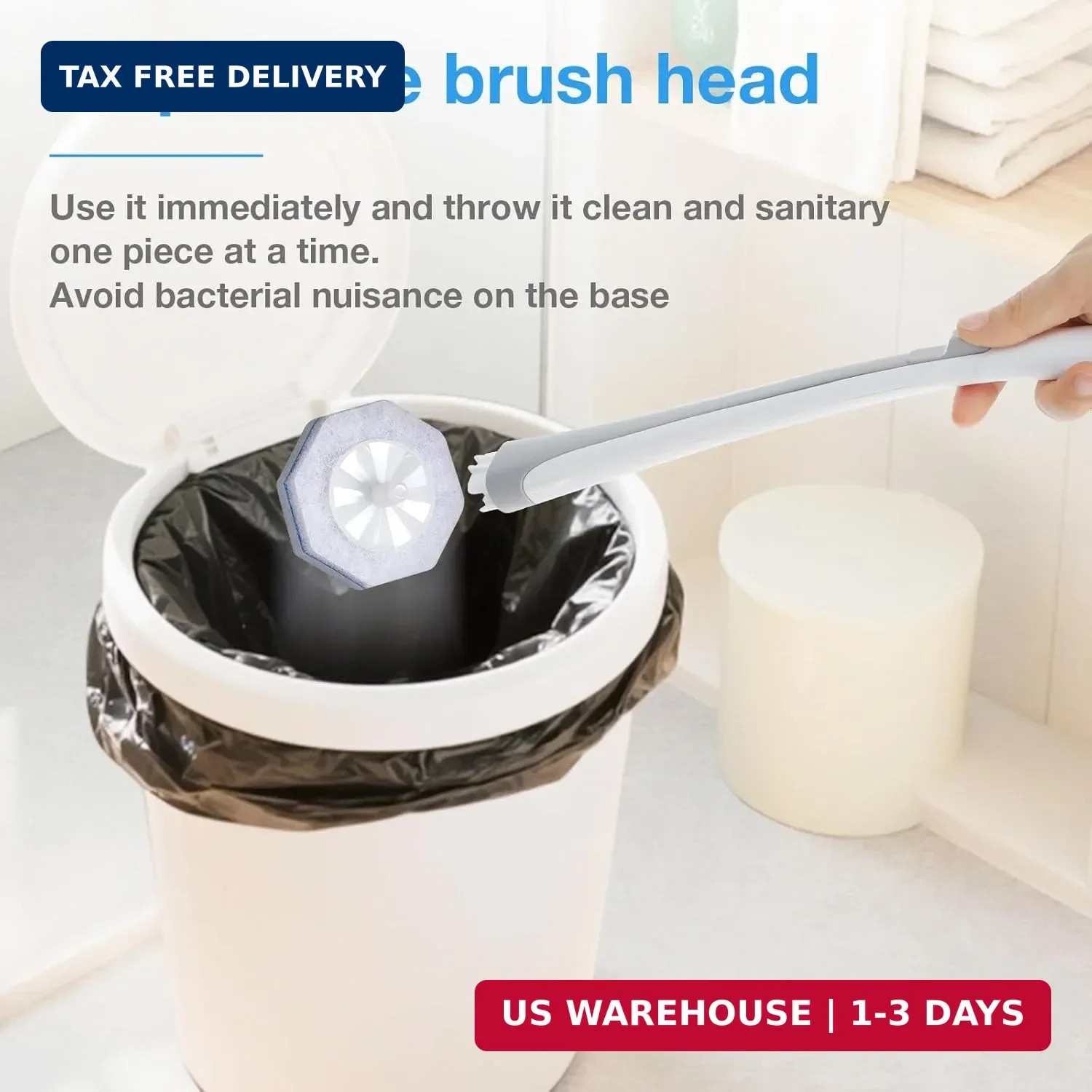 50ct Toilet Wand Refill Pads, Fits Most Standard Wands | Fresh-scent, thickened