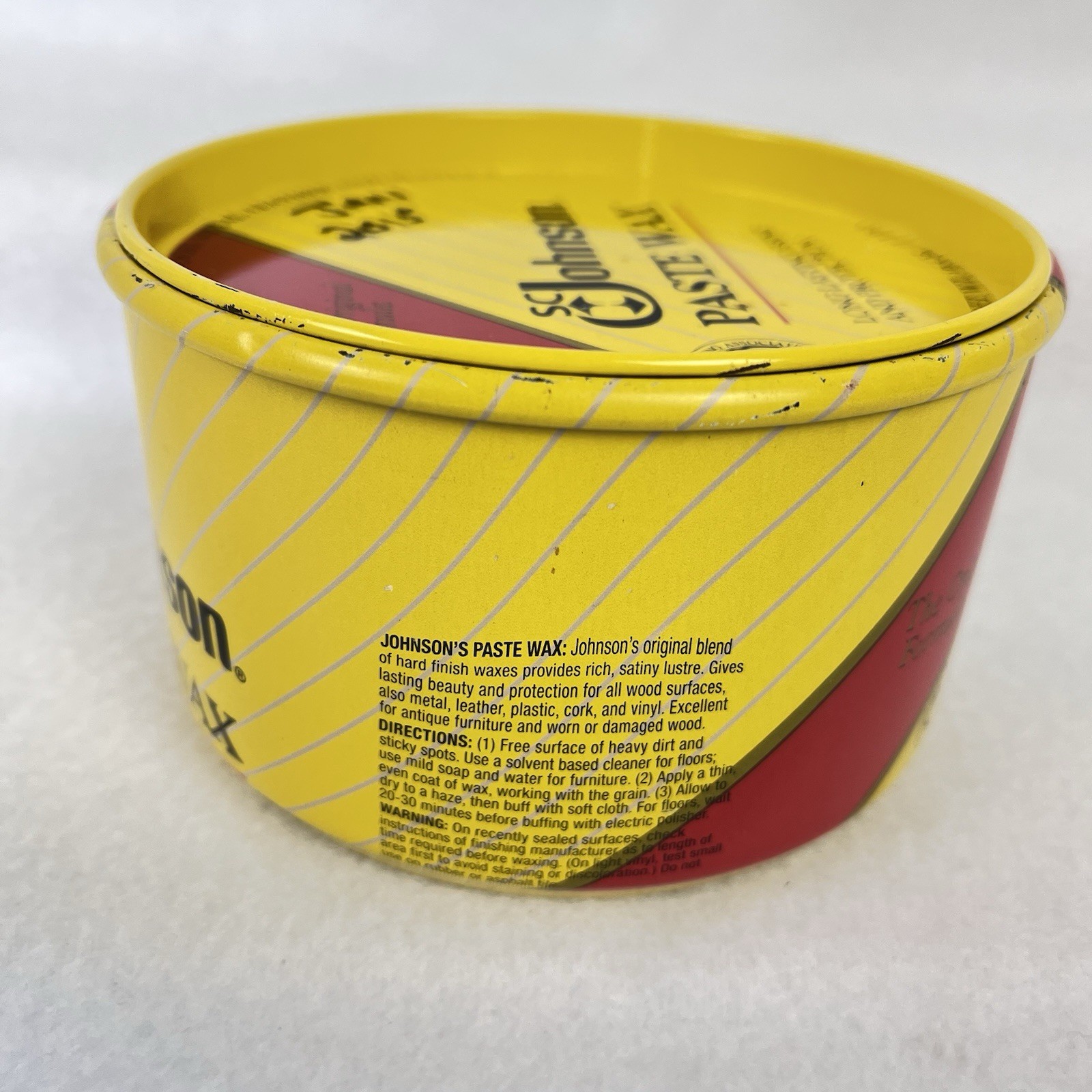 SC Johnson Paste Wax The Original Formula 16oz Container 15.7 oz Total Weight