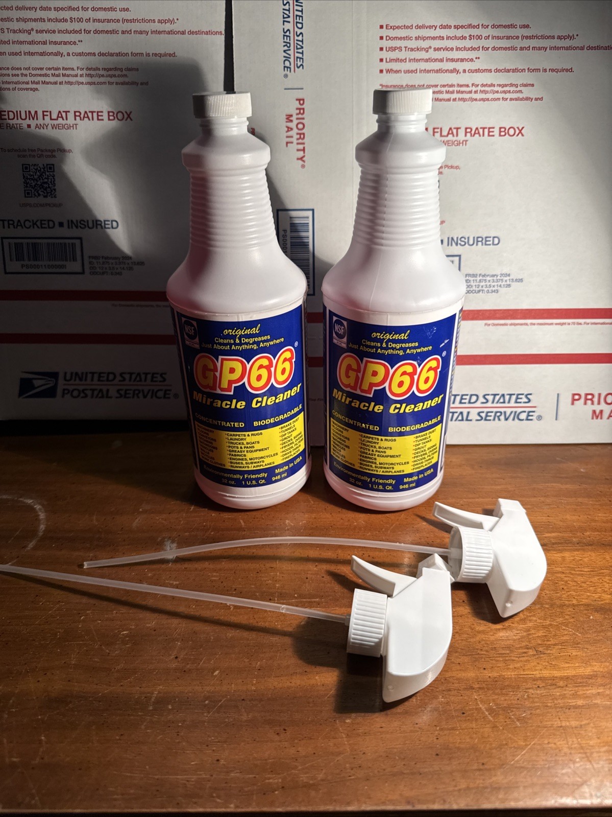 2 GP66 Concentrated All Purpose Miracle Spray Cleaner 32 oz Bottle Biodegradable